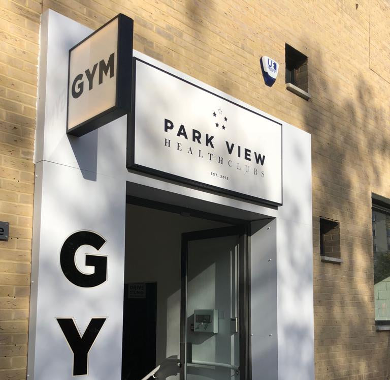 Light box sign for gym in London by Kalay creative sign company