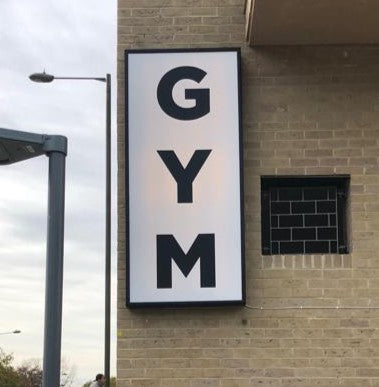 Light box for gym in London Kalay creative London sign company